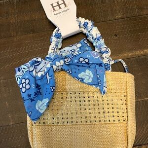 Haute Hippie Kids Blue Floral Handled Bag